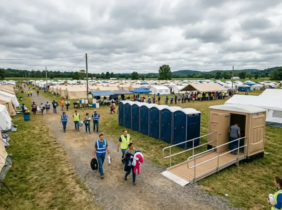 disaster-relief-camp-restrooms-010 — frequently asked questions, Dumpster & Portable Bathrooms Rental in Rexland Acres, CA